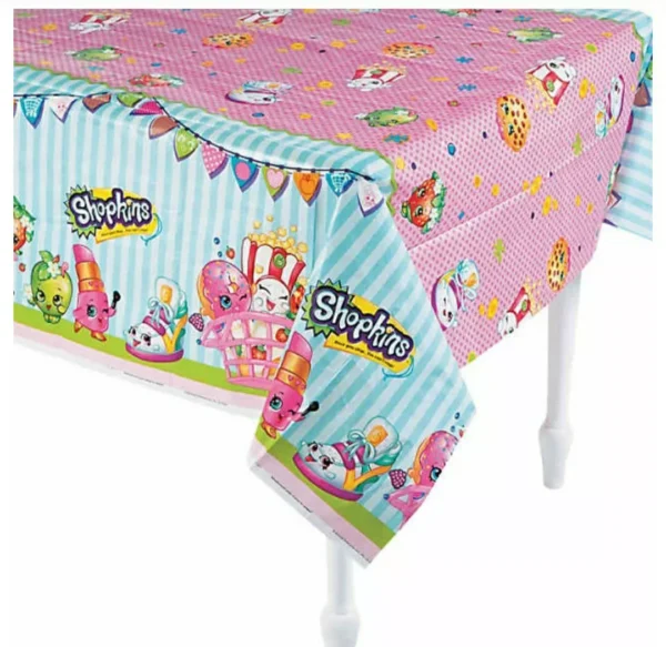 Shopkins Plastic Table Covering for Birthday Parties - 1 Count (Party Supplies) - Image 3