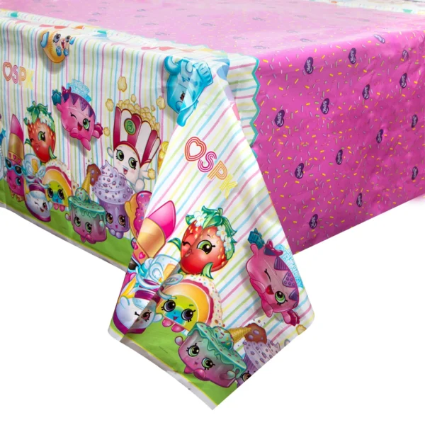 Shopkins Plastic Table Covering 54" x 84"in. - 1 Count (Party Supplies) - Image 3