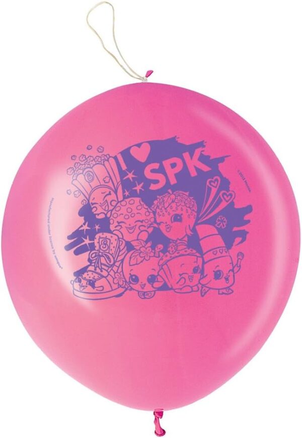 Shopkins Punch Ball Balloons (Color: Pink) - 2 Count (Party Supplies) - Image 3
