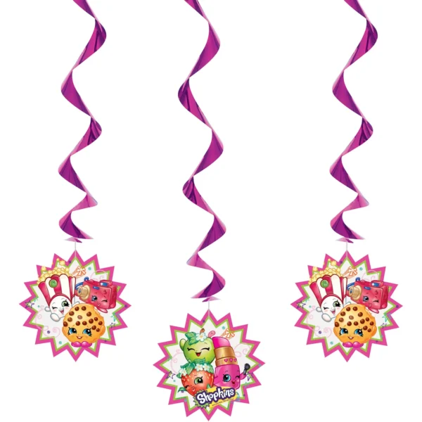 Shopkins Hanging Decorating 26" - 3 Count (Party Supplies)