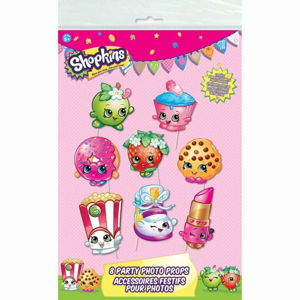 Shopkins Photo Booth Props - 8 Count (Party Supplies, Party Favors)