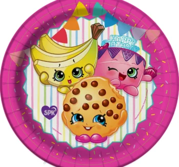 Shopkins 7" Dessert Plate - 8 Count (Party Supplies)