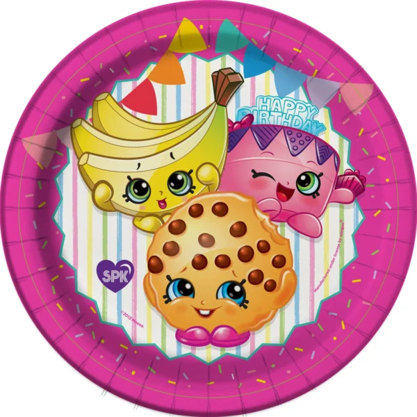 Shopkins 7" Dessert Plate - 8 Count (Party Supplies)