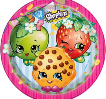 Shopkins  8.63" Party Plate - 8 Count (Party Supplies)