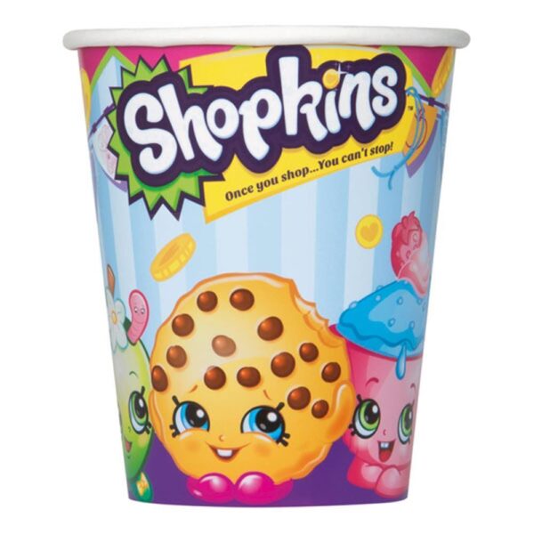 Shopkins Birthday Party Paper Cups 9oz - 8 Count (Party Supplies)