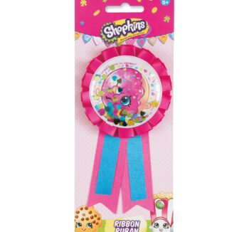 Shopkins Award Ribbon/Badge (Color: Pink) - 1 Count (Party Supplies, Party Favors)