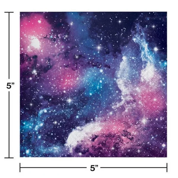 Galaxy Party Lunch Napkins - 16 Count (Party Supplies) {Creative Converting} - Image 3