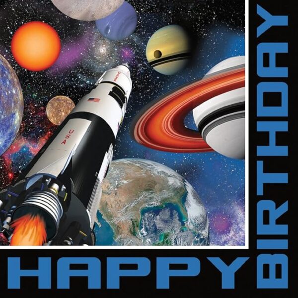 Super Blast 'Happy Birthday!' 9" Luncheon Napkin - 16 Count (Party Supplies) {Creative Converting}