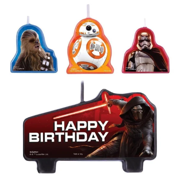 Star Wars Candles Episode VII (7) - 4 Count (Party Supplies) - Image 2