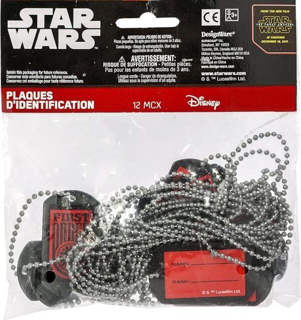 Star Wars Episode VII (7) Plastic Dog Tags - 12 Count (Party Favor) - Image 3