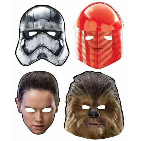 Star Wars Paper Face Masks Episode VIII (8) - 8 Count (Party Favors)