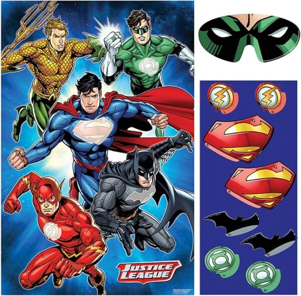 Justice League Party Game  - 1 Count (Party Supplies, Party Favors) {DC}
