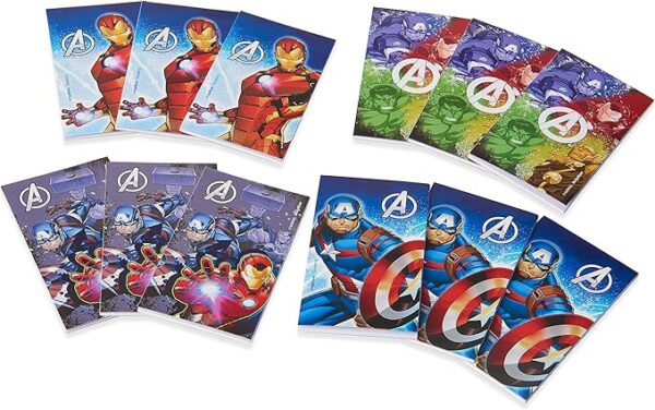Marvel Avengers Notepads 6.3" x 5.75" - 12 Count (Party Favors) - Image 3