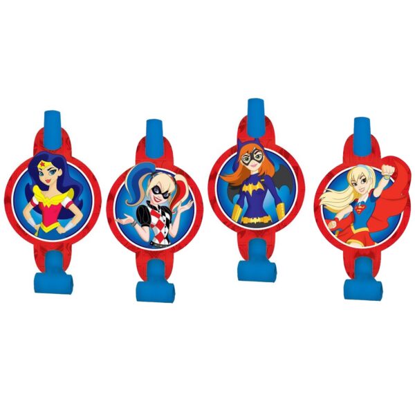 DC Super Hero Girls Party Blowouts - 8 Count (Party Supplies, Party Favors)