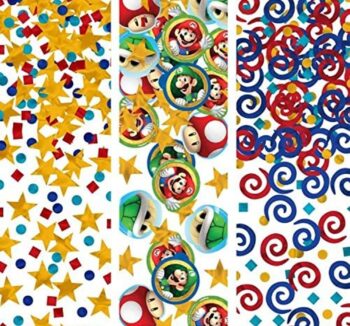 Super Mario Confetti Value Pack for Party Favors - 1 Count (Party Supplies, Party Favors)