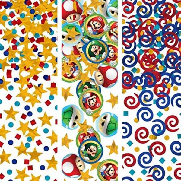 Super Mario Confetti Value Pack for Party Favors - 1 Count (Party Supplies, Party Favors)