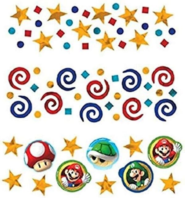 Super Mario Confetti Value Pack for Party Favors - 1 Count (Party Supplies, Party Favors) - Image 3