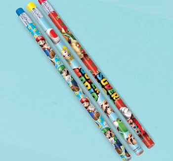 Super Mario Pencils - 12 Count (Party Favors)