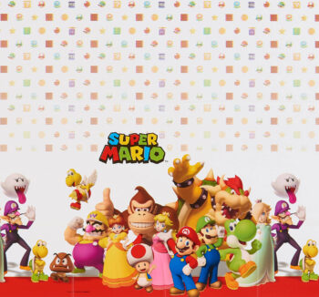 Super Mario Plastic Table Covering for Parties - 1 Count (Party Supplies)