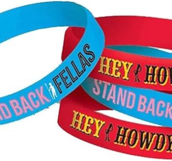 Toy Story 4 Red and Blue Rubber Bracelets - 4 Count (Party Favors)