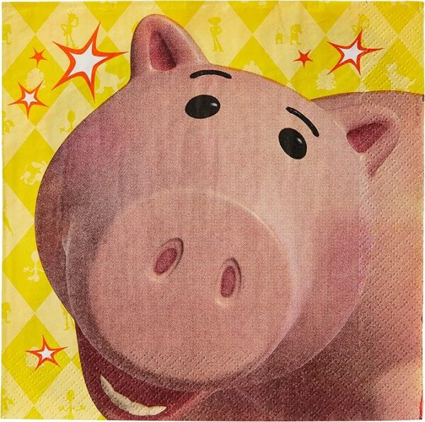 Toy Story 4 Luncheon Napkins Big Size 6.5" x 6.5" - 16 Count (Party Supplies)