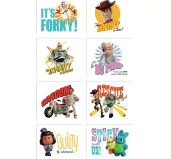 Toy Story 4 Temporary Tattoo Sheets - 8 Count (Party Favors)