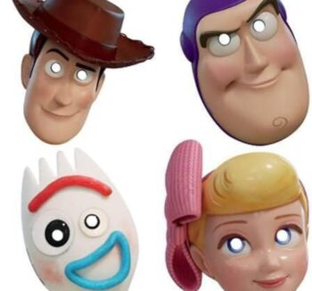 Toy Story 4 Assorted Paper Masks 8.6" x 9.7" - 8 Count (Party Favors)
