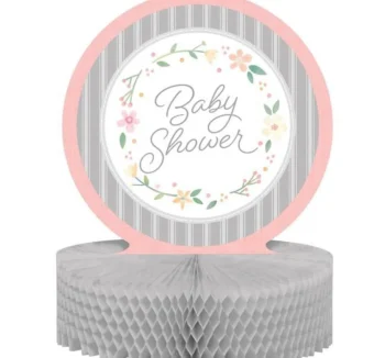 Farmhouse Floral Centerpiece - 1 Piece Count (Party Supplies) (Baby Shower)