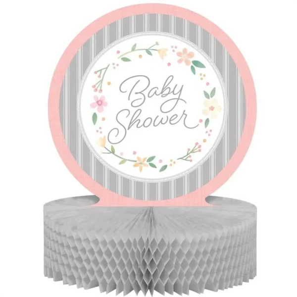 Farmhouse Floral Centerpiece - 1 Piece Count (Party Supplies) (Baby Shower)