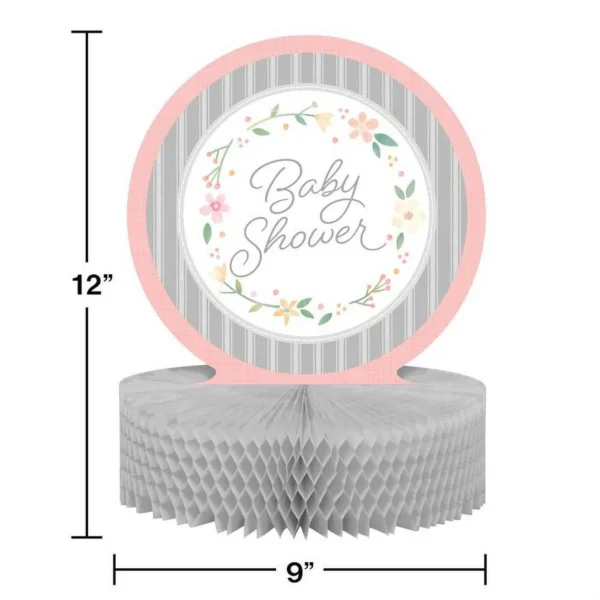 Farmhouse Floral Centerpiece - 1 Piece Count (Party Supplies) (Baby Shower) - Image 3