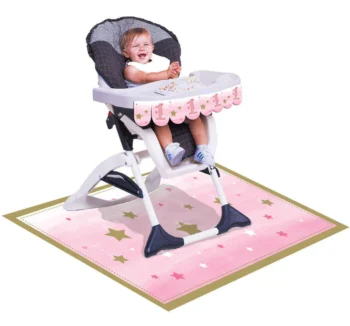 One Little Star High Chair Decorating Kit - 2 Piece Count (Party Supplies) (Baby Shower) {Creative Converting}