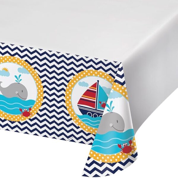 Ahoy Matey! Plastic Table Covering 54" x 102" - 1 Piece Count (Party Supplies)