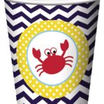 Ahoy Matey! 9oz Paper Hot/Cold Party Cups - 8 Piece Count (Party Supplies)