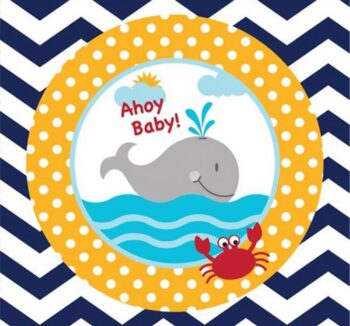 Ahoy Matey! Beverage Napkins - 16 Piece Count (Party Supplies)