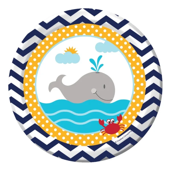Ahoy Matey! 7" Dessert Luncheon Plates - 8 Piece Count (Party Supplies)