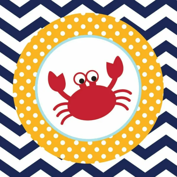 Ahoy Matey! Beverage Napkins - 18 Piece Count (Party Supplies)