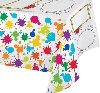 Art Party 54" x 96" Activity Table Cover - 1 Count (Party Supplies) {Creative Converting}