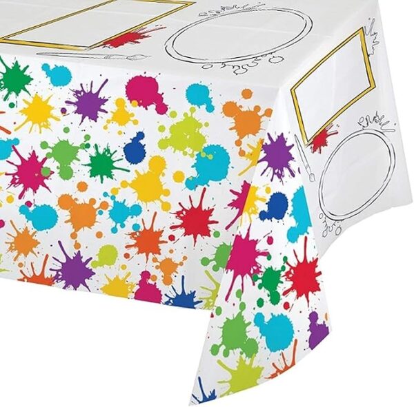 Art Party 54" x 96" Activity Table Cover - 1 Count (Party Supplies) {Creative Converting}