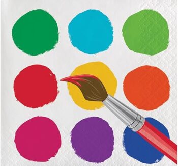 Art Party Beverage Napkin - 16 Count (Party Supplies) {Creative Converting}