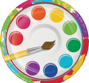 Art Party 7" Dessert Plate - 8 Count (Party Supplies) {Creative Converting}