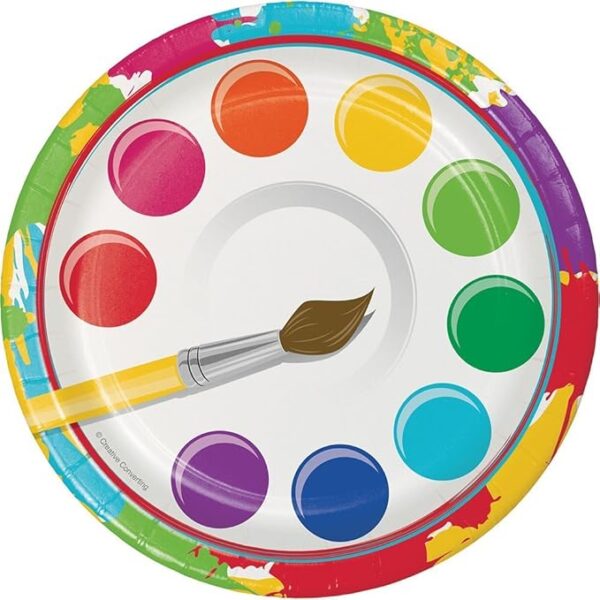 Art Party 7" Dessert Plate - 8 Count (Party Supplies) {Creative Converting}