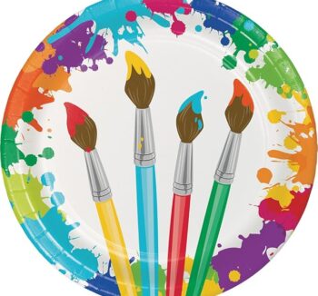 Art Party 9" Round Plate - 8 Count (Party Supplies) {Creative Converting}