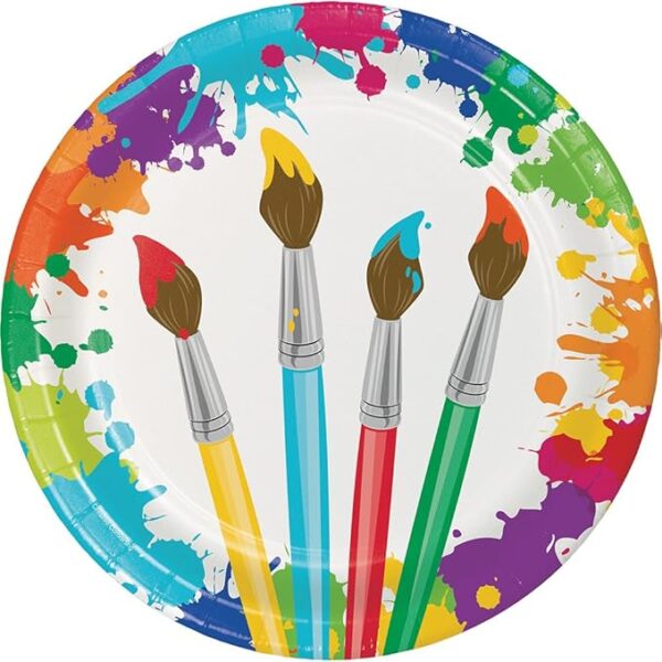 Art Party 9" Round Plate - 8 Count (Party Supplies) {Creative Converting}