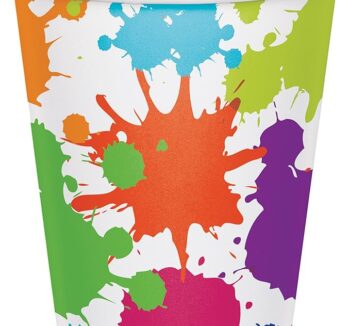 Art Party Hot/Cold 9oz Paper Cups - 8 Count (Party Supplies) {Creative Converting}