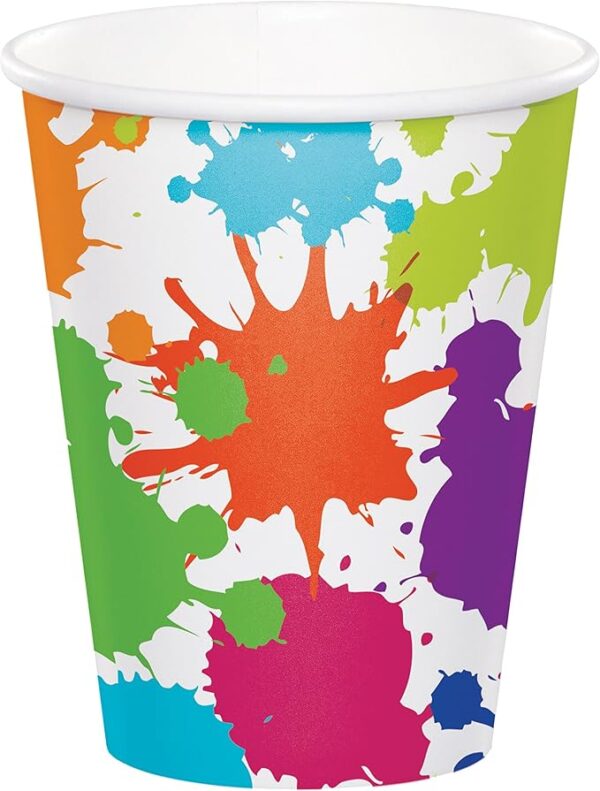 Art Party Hot/Cold 9oz Paper Cups - 8 Count (Party Supplies) {Creative Converting}