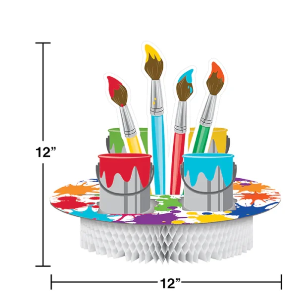 Art Party Centerpiece - 1 Count (Party Supplies) {Creative Converting} - Image 3