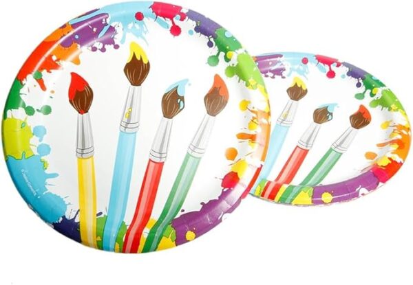 Art Party 9" Round Plate - 8 Count (Party Supplies) {Creative Converting} - Image 4