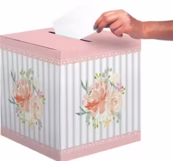 Farmhouse Floral Card Box - 1 Piece Count (Party Supplies) (Baby Shower)