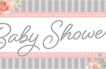 Farmhouse Floral Giant Party Banner 60" x 20" - 1 Piece Count (Party Supplies) (Baby Shower)