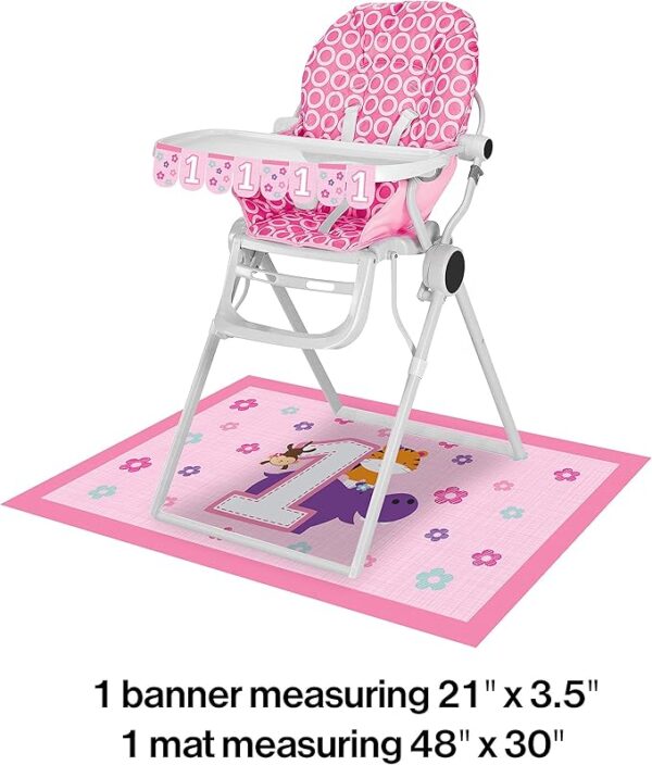 One is Fun High Chair Kit - 2 Piece Count (Party Supplies) (Baby Shower) {Creative Converting} - Image 3